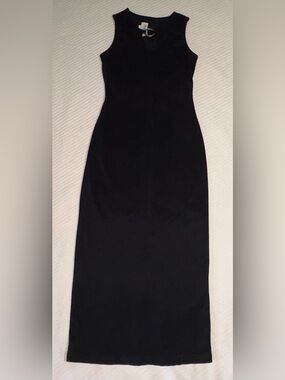 Byer Too! Vintage Black Keyhole Long Sleek Dress Women’s M
